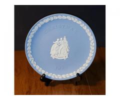 Wedgwood Jasperware Light Pale Blue Christmas 1999 Plate Mer...